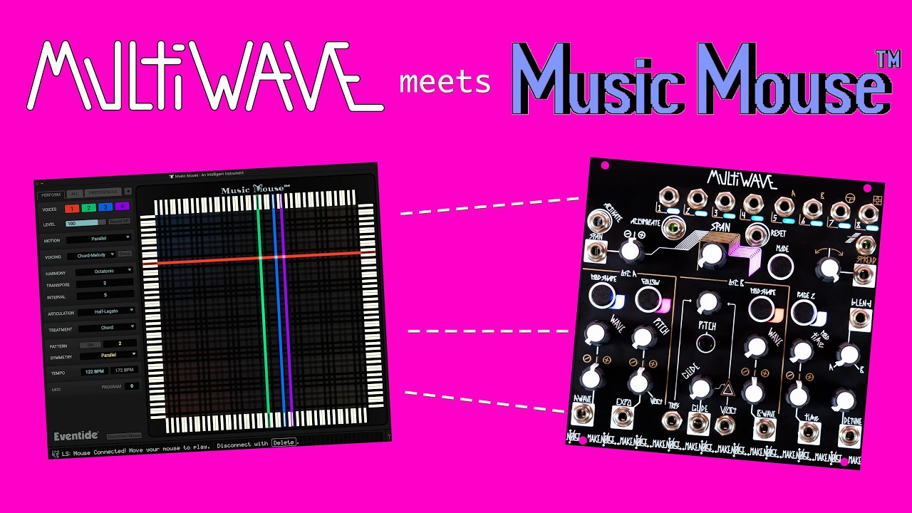 MultiWAVE встречается с Music Mouse | Make Noise