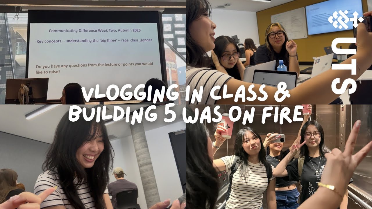 FIRST WEEK OF UNI | uts vlog, communications, tutorials, lectures, day in the life, productive (meh)