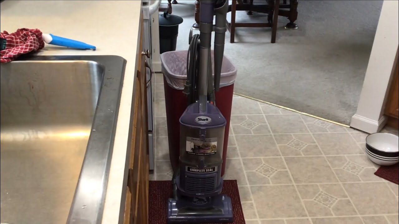 Shark Navigator lift-Away cleaning.