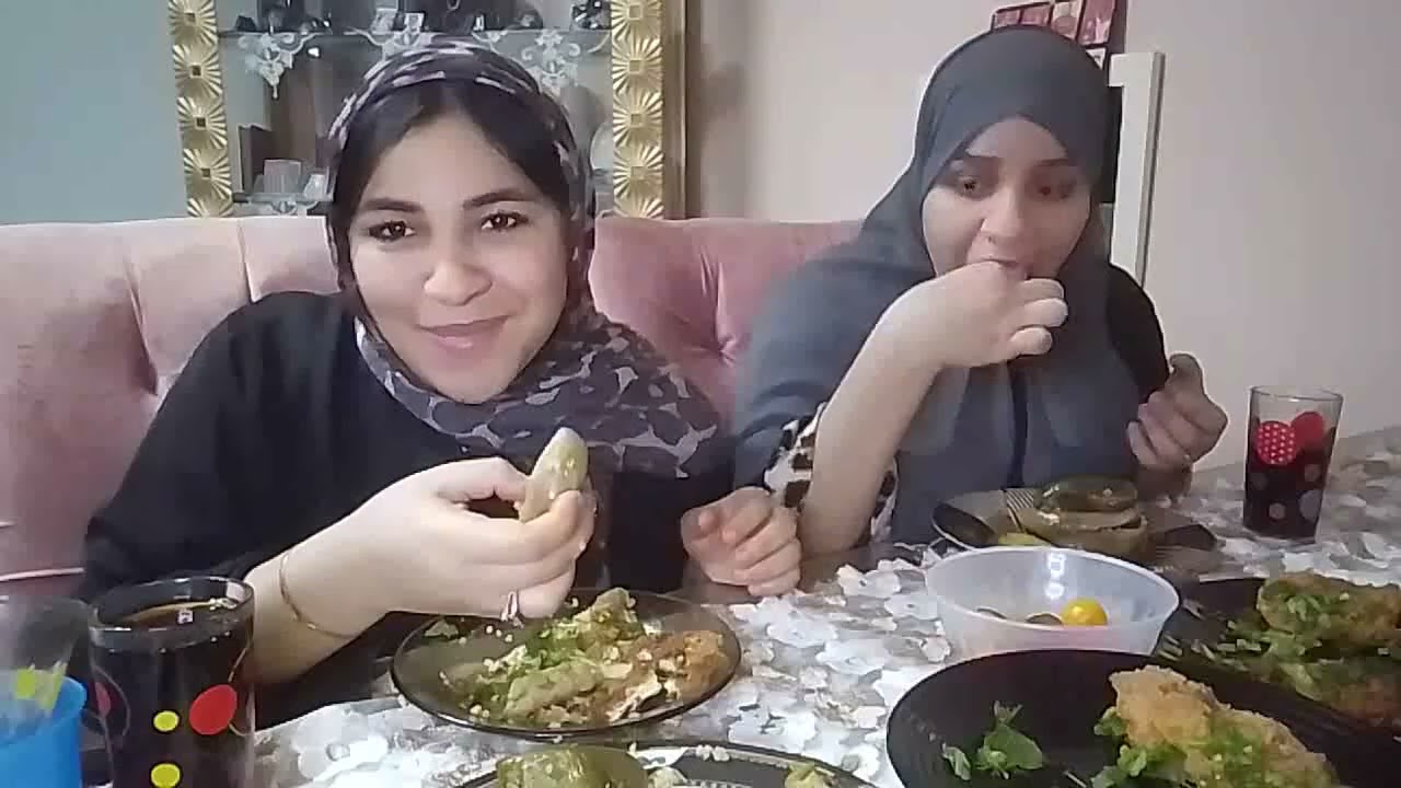 اجمل تحدي على المحشي 🤪انا واختي🥰 لاول مره على القناه والتليفون عمل معايا الغلط🥲