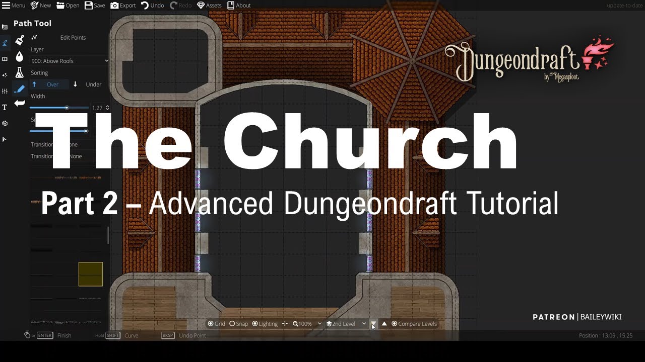 Dungeondraft Advanced Tutorial: The Church - Part 2 of 3