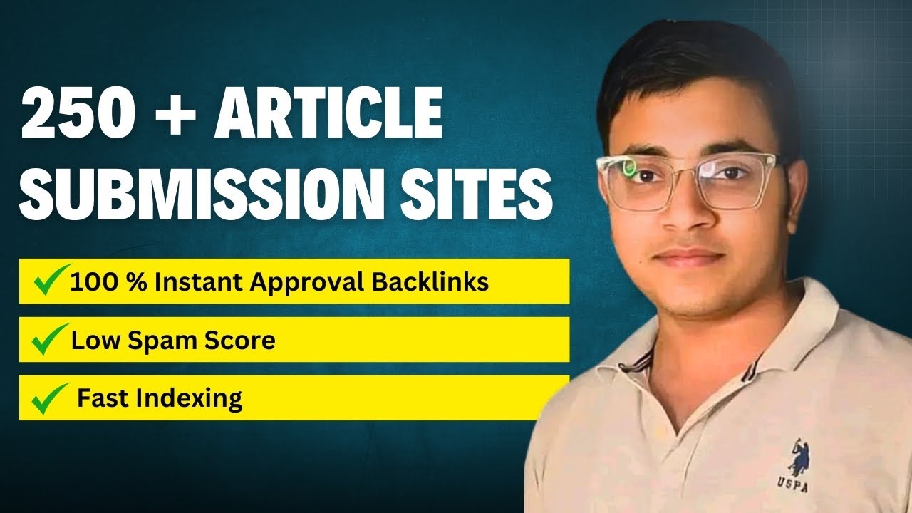 Top 250+ High DA Article Submission Sites | High DA Article Websites | SEO Tutorial
