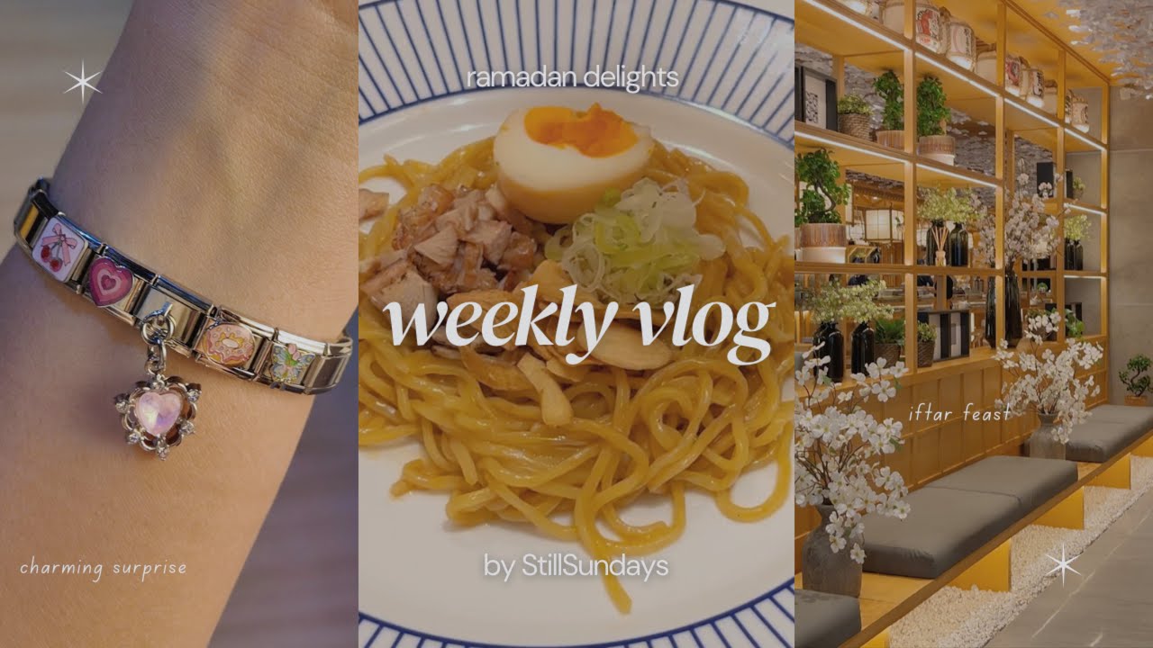 weekly vlog │ ramadan, iftar feast, desserts, grocery shopping & more! ⏾⋆˙⟡