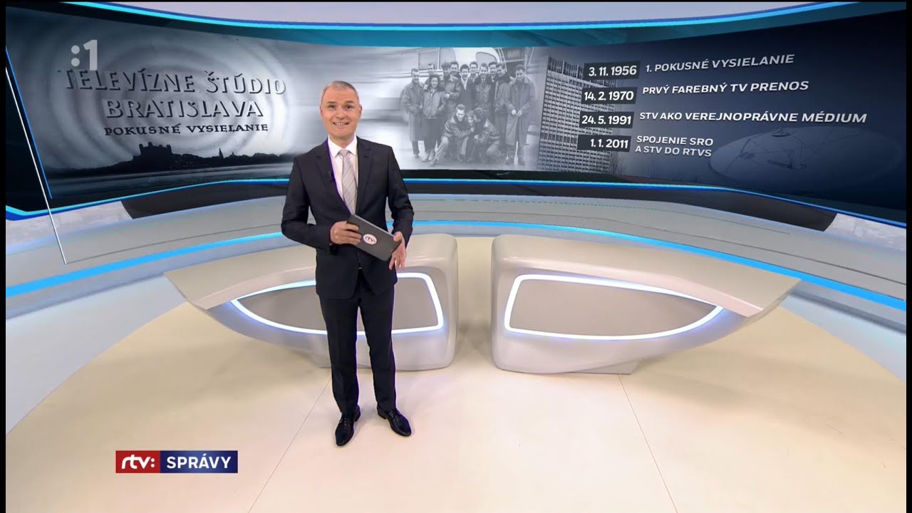 Zaćiatok vysielania čst v Bratislave (Spr&aacute;vy RTVS 03112023)