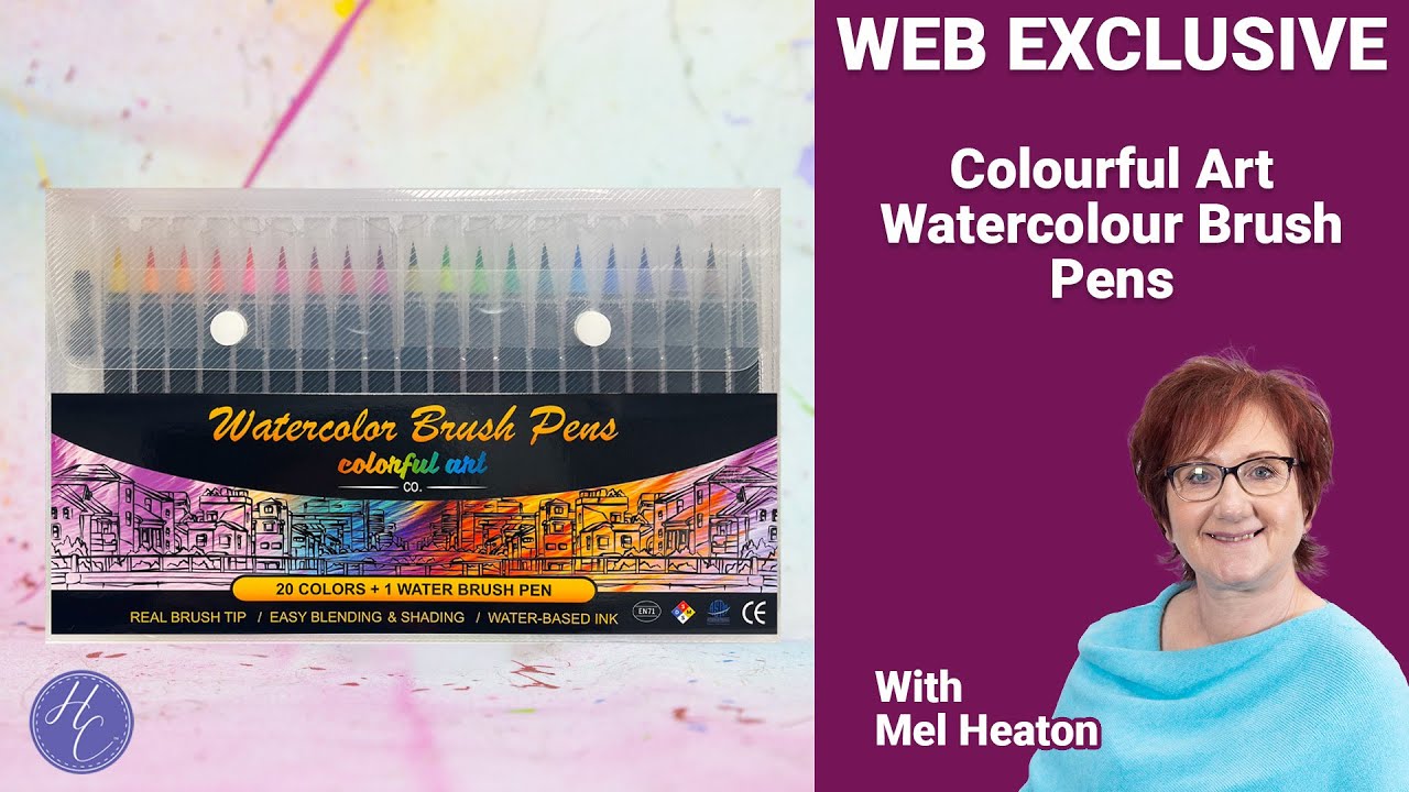 Watercolour with this incredible Brush Pens from Colourful Art! Highlight Crafts