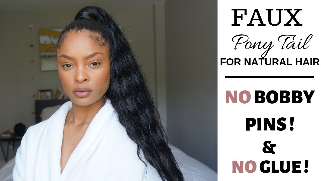 HOW TO: HIGH PONYTAIL - NO GLUE OR BOBBY PINS | Killa Kryss