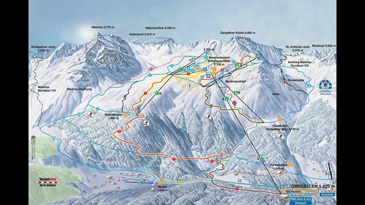 Gargellen Schlepplift Madrisa (lift video)