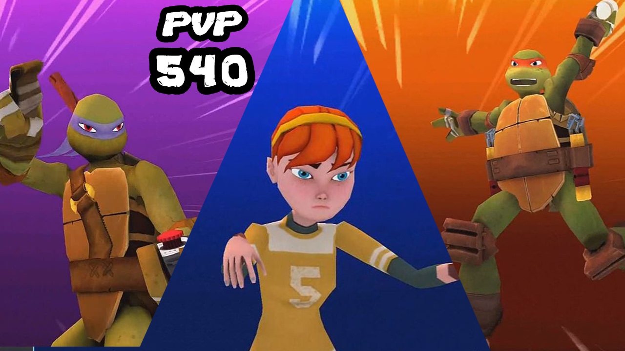 TMNT Legends PVP 540 (Donatello, Raphael, April O'Neil)