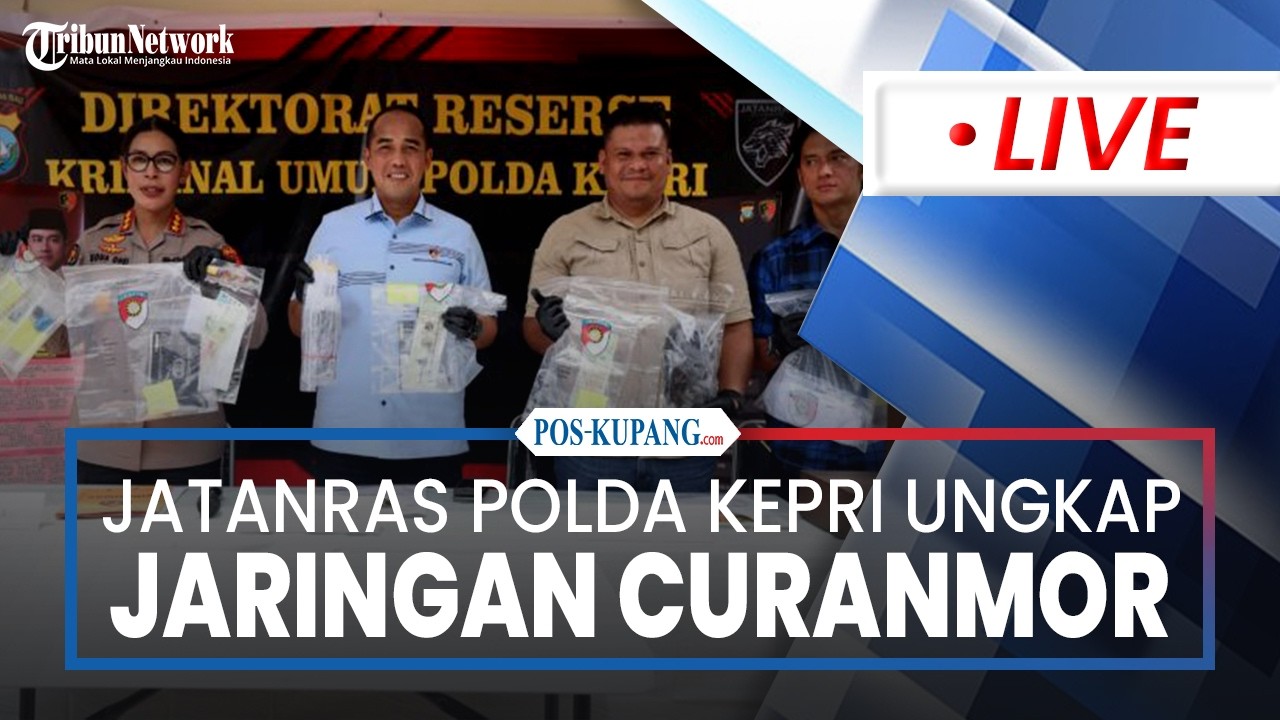 🔴Jatanras Polda Kepri Ungkap Jaringan Curanmor di Kepri, Puluhan Motor Diamankan