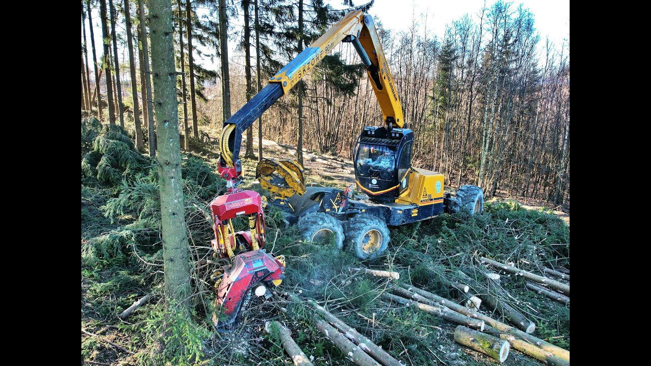 🌲*Highlander in Action* • LoggingVideo • HL20-1 - 6Rad • Steilhang-Harvester • Konrad-Forsttechnik🌲