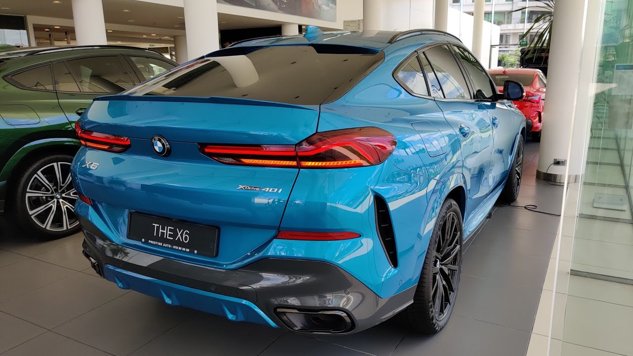 2022 BMW X6 xDrive40i M Sport Atlantis Blue Color - The Luxury Ever | Exterior and Interior