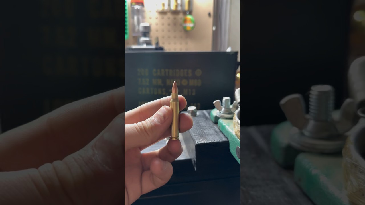 Reloading 223 rem with Hornady 55gr fmj. #reloading #rifle #223 #556 #newbie #hunting #shooting