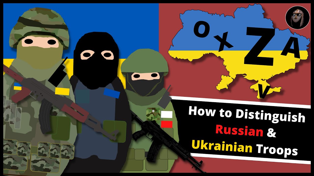Украинские и российские солдаты | Униформа, повязки и символы