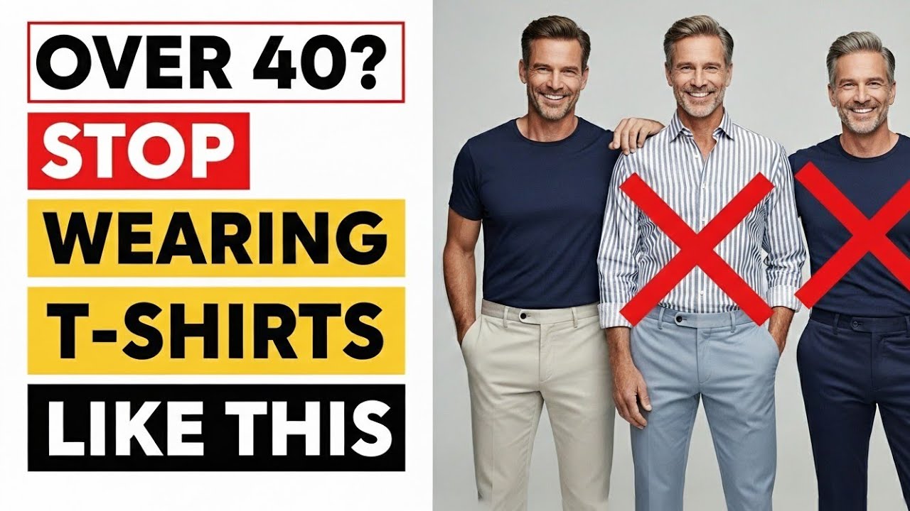 Most Men 40+ Wear This T-Shirt Wrong - Don't Be One Of Them