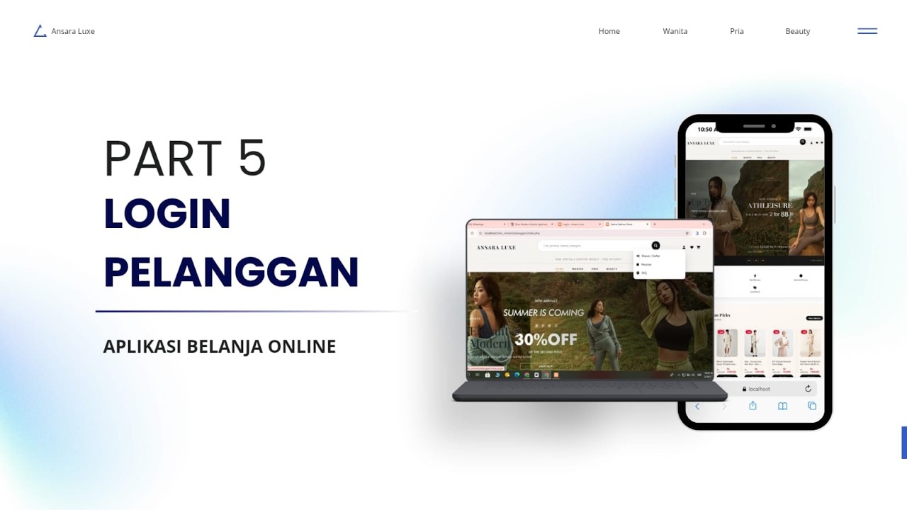 Website Aplikasi Toko Online - Sistem Toko Online - Part 5 - Login Pelanggan