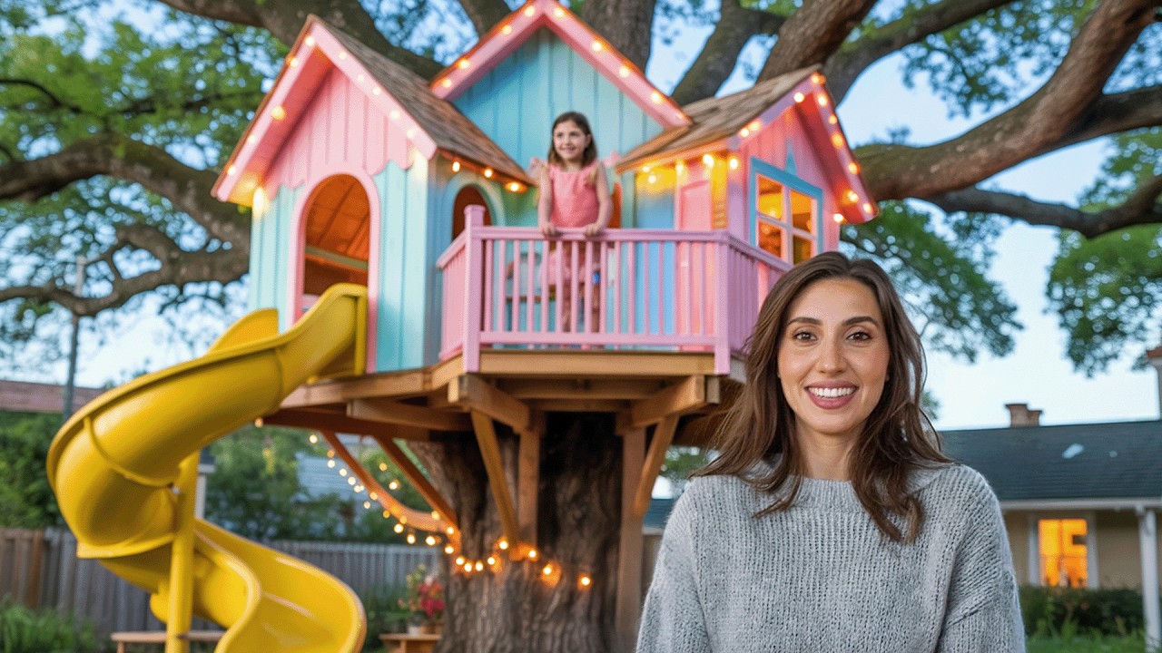 I Built a Tree House for my Kids!