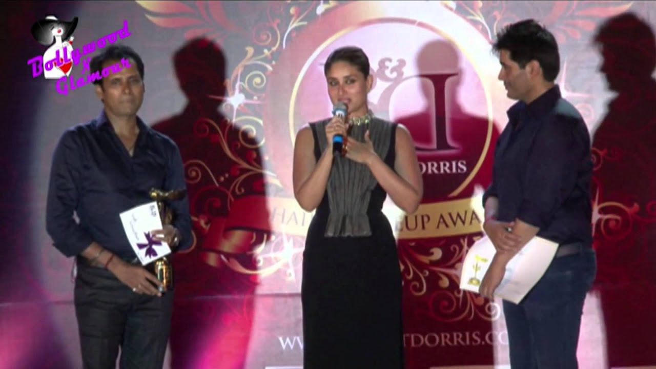 Kareena Kapoor awards her hair & makeup stylist at B&D Awards