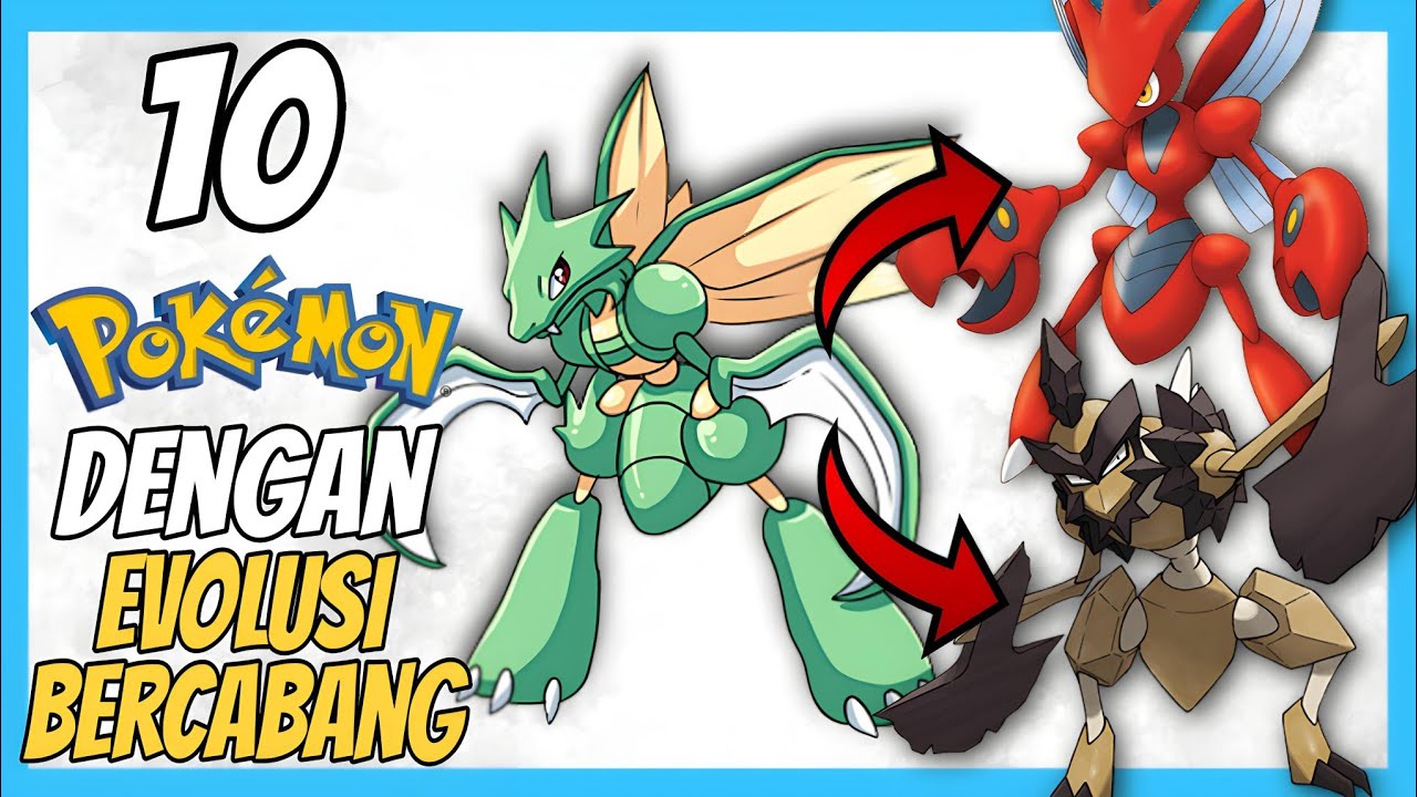 10 POKEMON DENGAN EVOLUSI BERCABANG