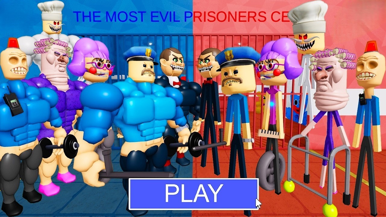 STRONG Bosses Vs WEAK Bosses! BARRY'S PRISON RUN! #roblox #obby