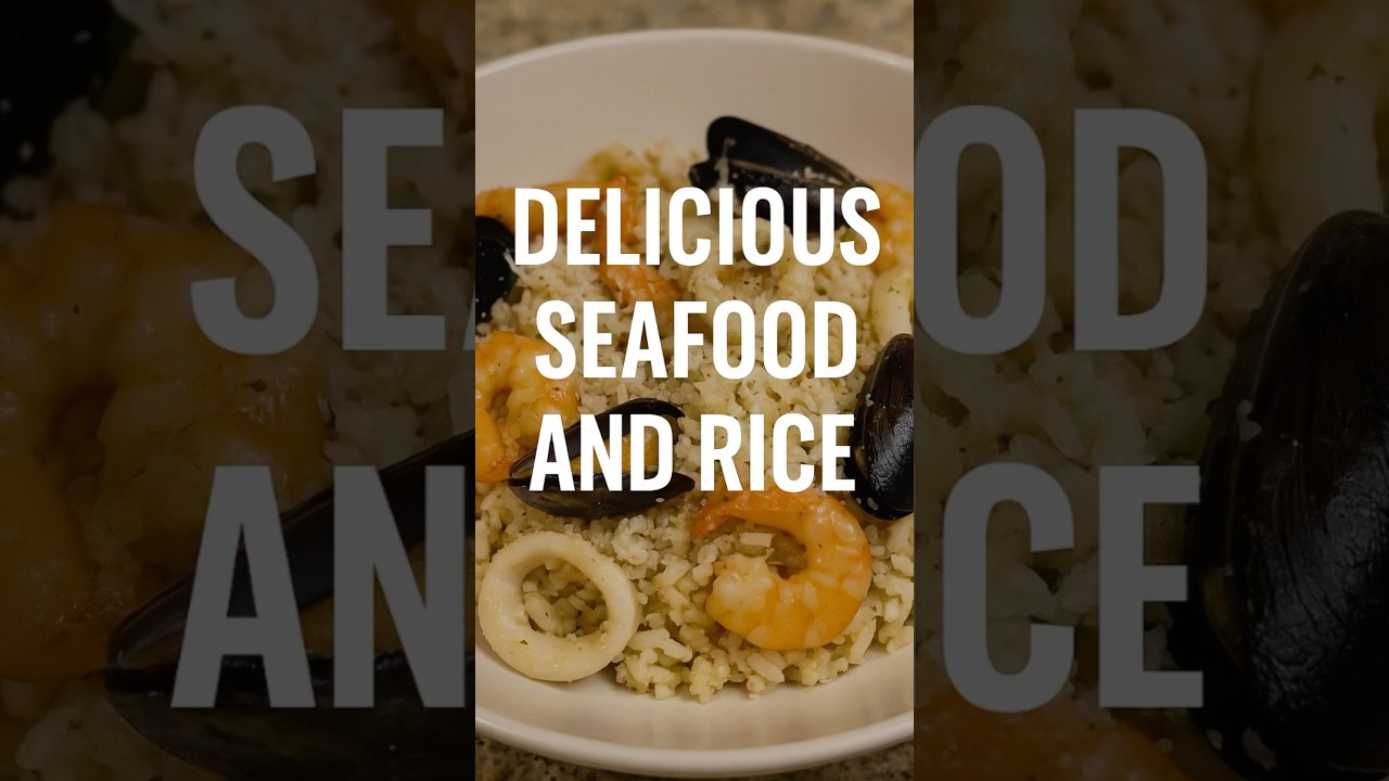 Ultimate Garlic Seafood Rice 🍤🔥 | Easy & Tasty Recipe!#SeafoodRecipe #ShrimpLovers #SeafoodRice