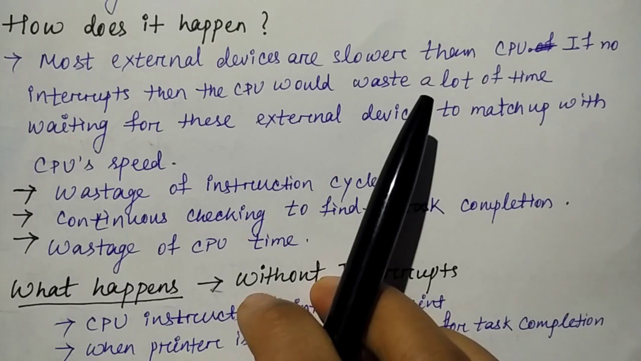 Interrupt Introduction | Hindi | Lec-51 | COA | Niharika Panda