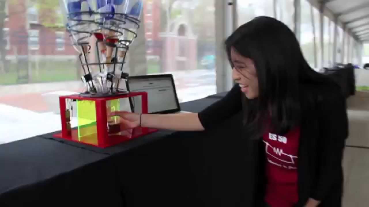 tiniBot: Voice-Controlled Automatic Drink Mixer