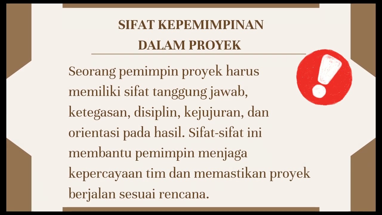 MANAJEMEN TIM & KEPEMIMPINAN PROYEK 