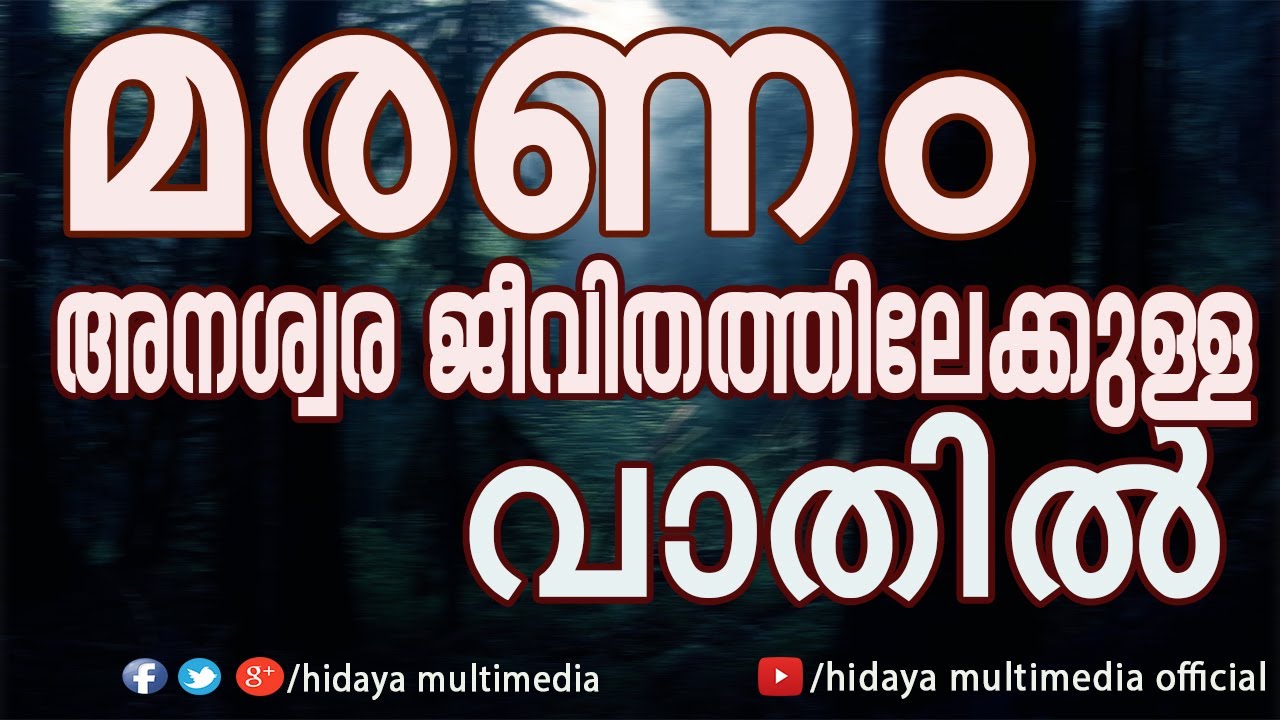 മരണം അനശ്വര ജീവിതത്തിലേക്കുള്ള വാതിൽ | ഉനൈസ് പാപ്പിനിശ്ശേരി