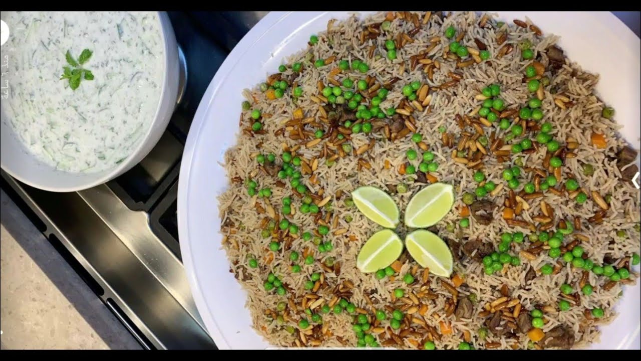 رز اوزي باللحم من بنت الهاشمي