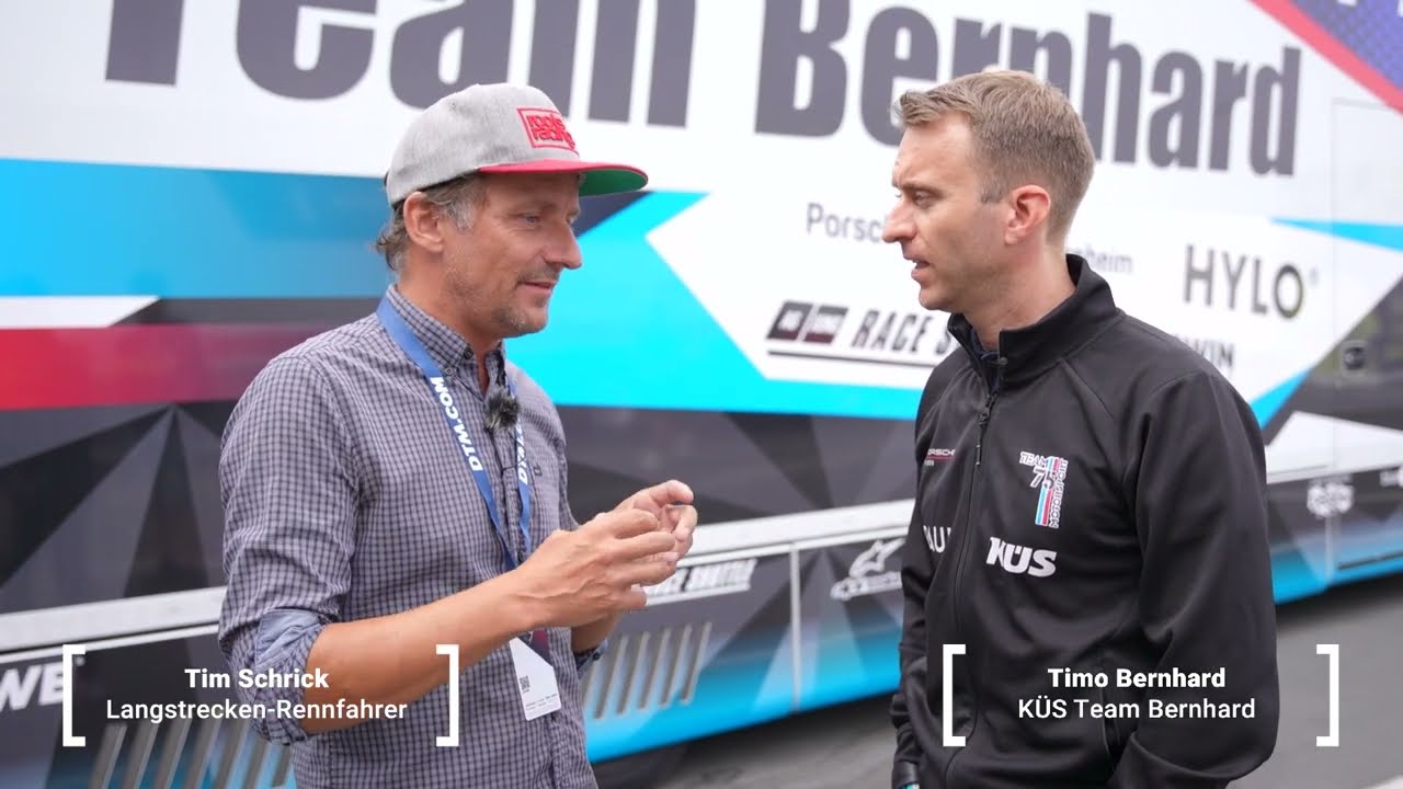Timo Bernhard und Tim Schrick zeigen Euch den DTM Porsche des KÜS Team Bernhard