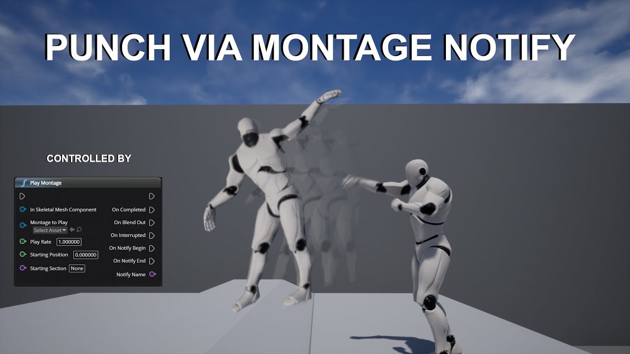 Unreal Engine 4 | Punch via Montage Notify | German