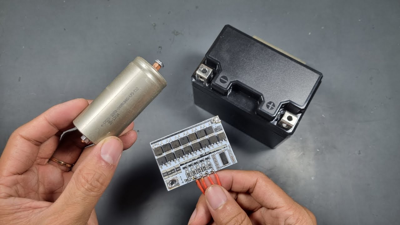 C&aacute;ch L&agrave;m Acquy Đề Xe M&aacute;y Với Pin LiFePO4 32650 V&agrave; Mạch 4S 100A