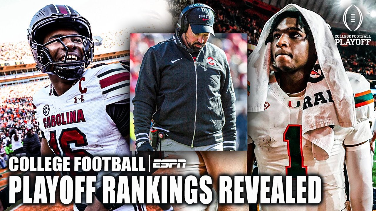Conference Championship College Football Playoff Rankings REVEALED 👀 | ESPN College Football