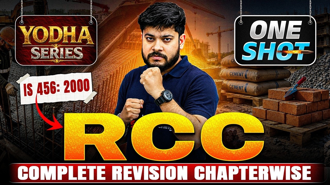 RCC In ONE SHOT | RCC Civil Engineering | Reinforced Cement Concrete for AE & JE Exams | Devesh Sir