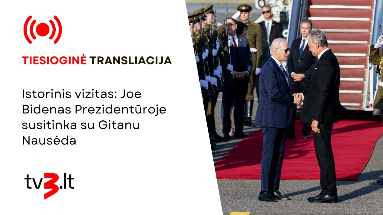Istorinis vizitas: Joe Bidenas Prezidentūroje susitinka su Gitanu Nausėda