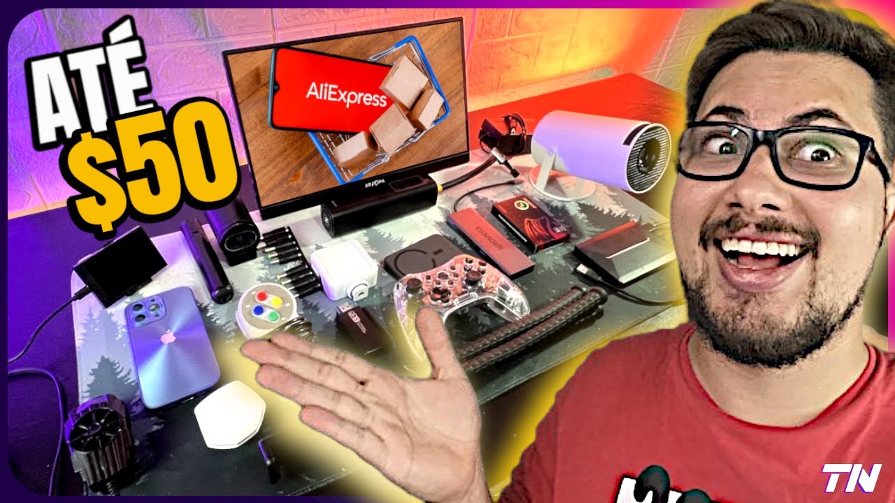 PRODUTOS BONS E BARATOS ATÉ $50 DOLS SEM TAXA NO ALIEXPRESS QUE EU COMPREI EM 2024!