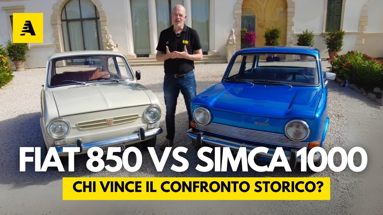 Fiat 850 vs Simca 1000: la SFIDA FINALE tra due icone degli anni ’60!