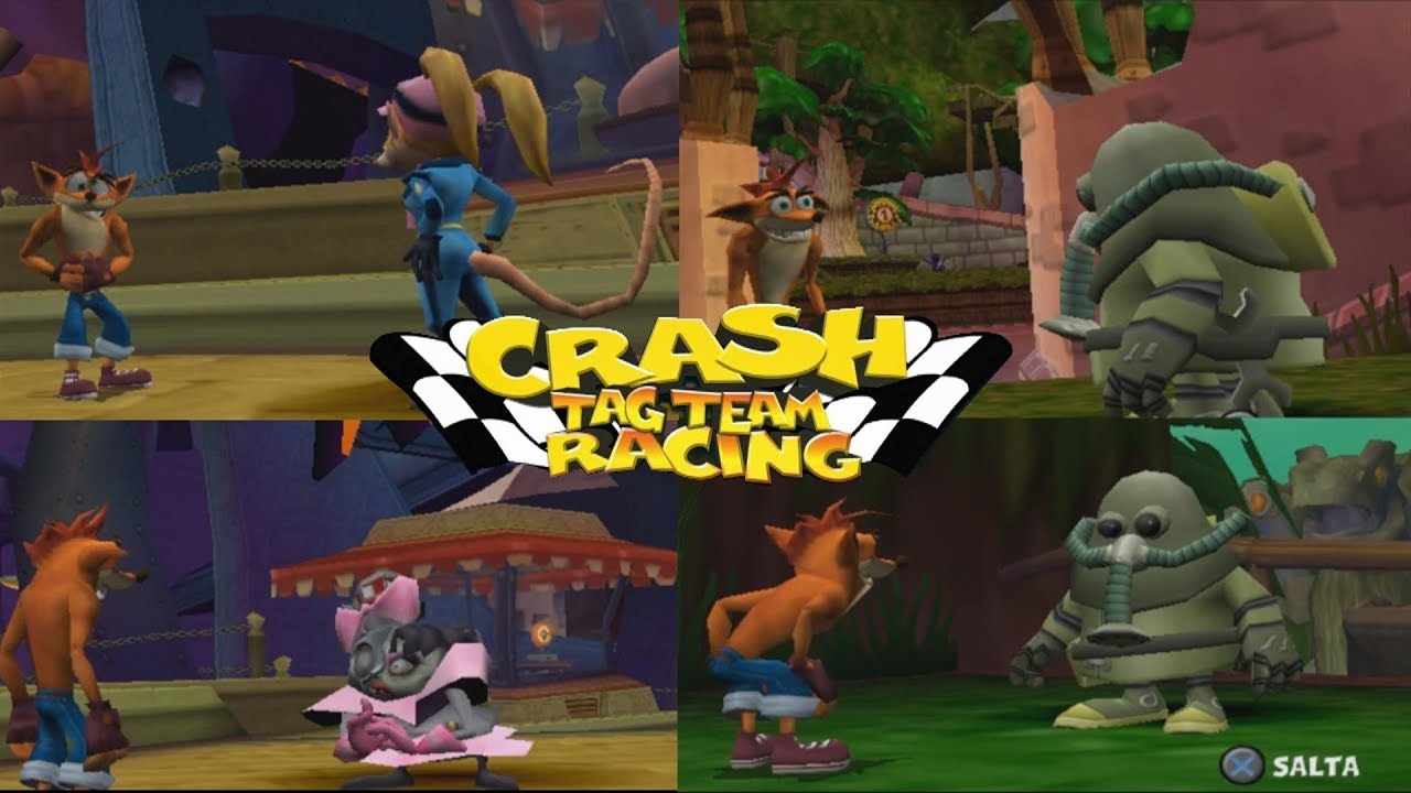 CTTR CRASH TAG TEAM RACING - TUTTE LE CUTSCENE DELLE MISSIONI - ITALIANO [ ITA ]
