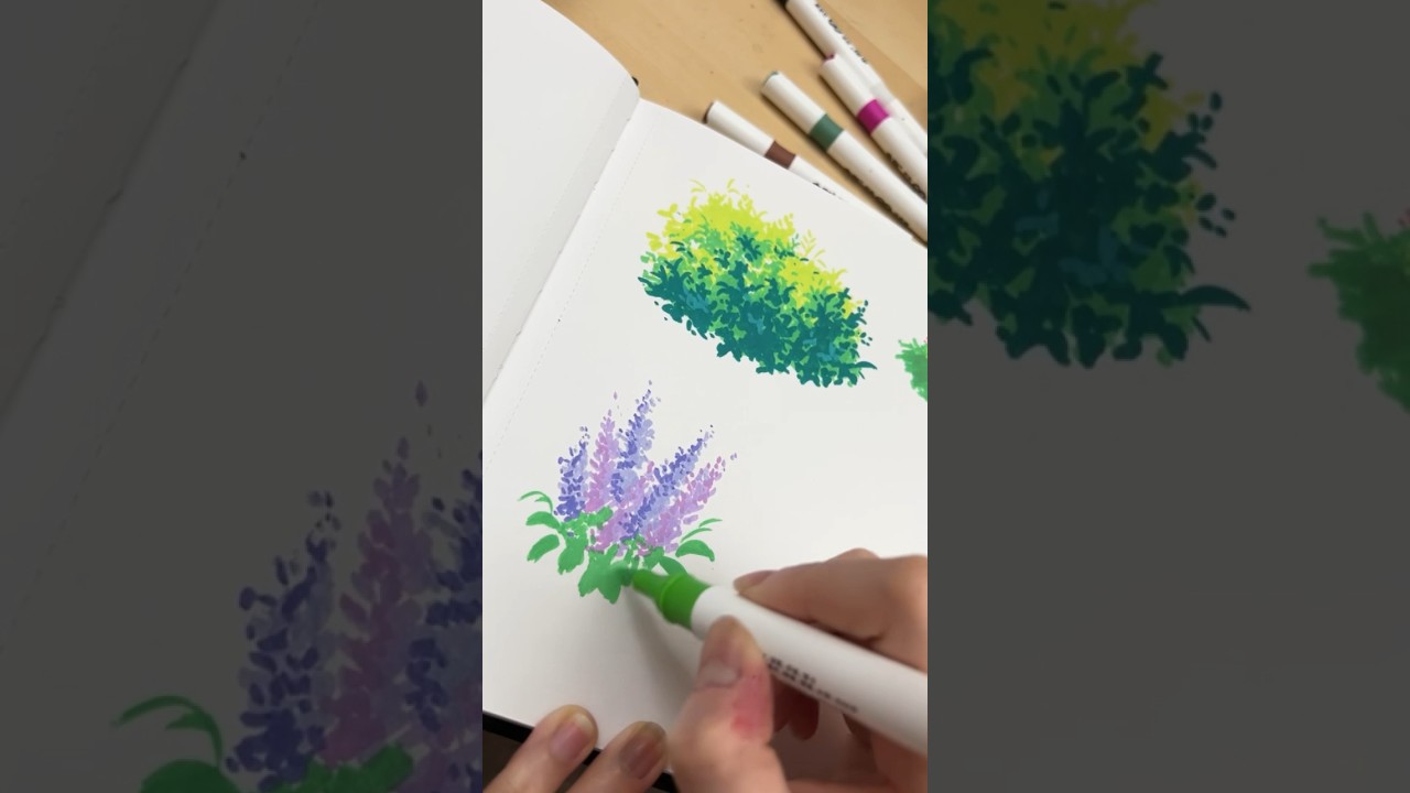 Acrylic Marker Drawing ft. Lightwish 48 Color Set