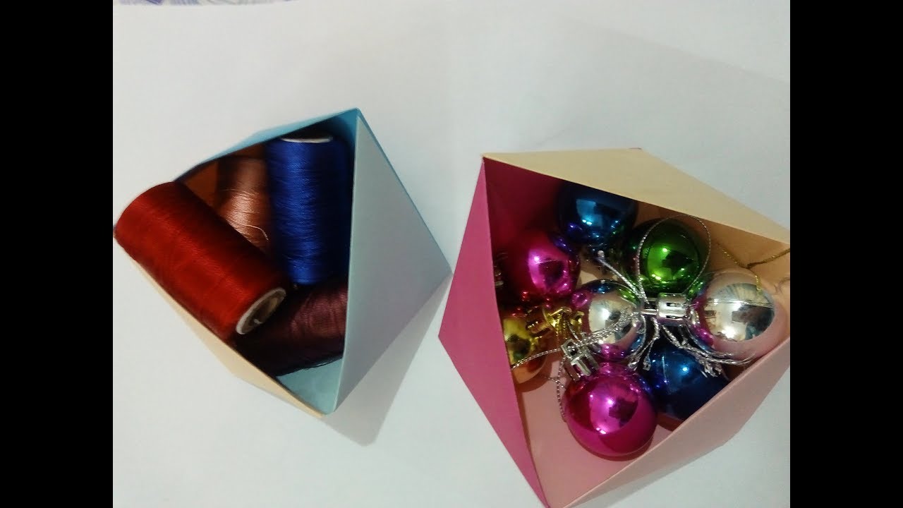 DIY origami 3D Geometric Box  | Art, Craft and Health