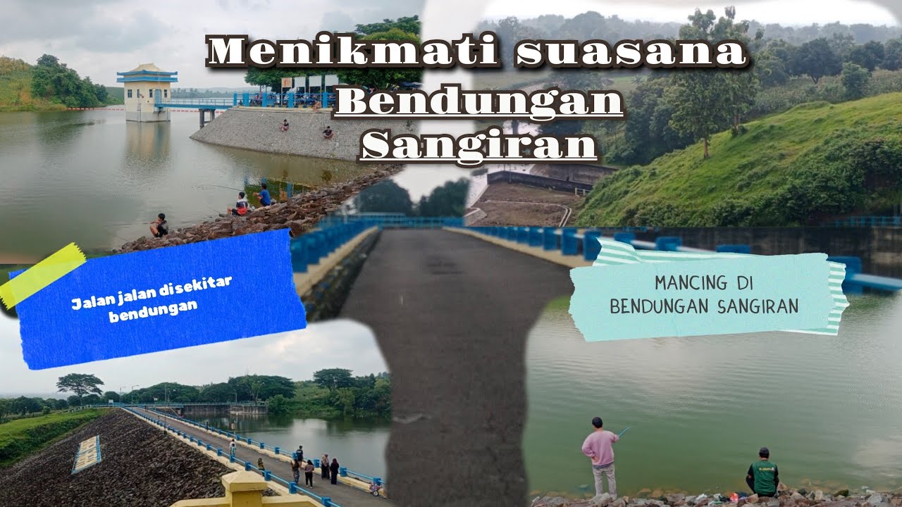 Menikmati suasana di bendungan Sangiran