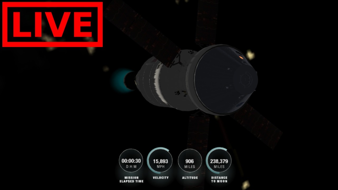 🌎 LIVE Tracking Artemis 2 Orion Spacecraft