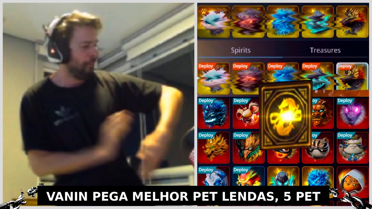 VANIN PEGANDO O PET MAIS ROUBADO DE TODOS, ATIVANDO 5 PETS LENDAS, INSANO - MIR4