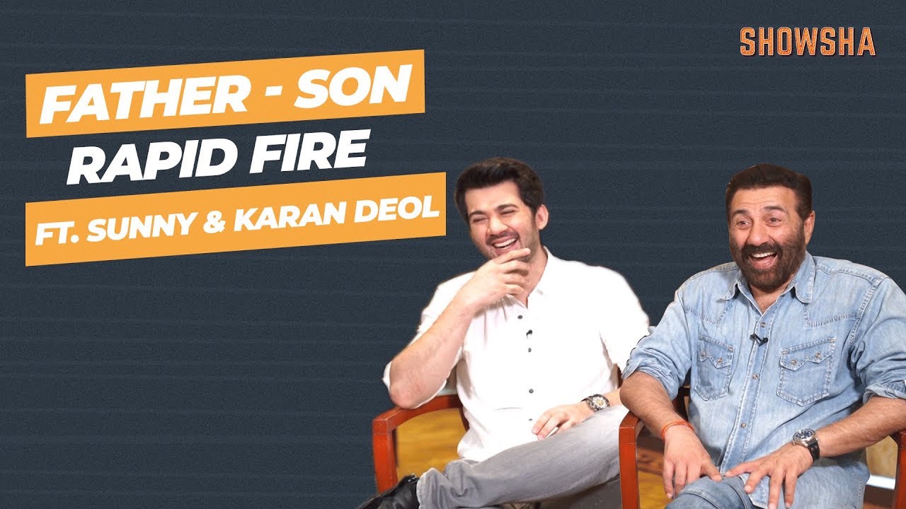 Father & Son Rapid Fire ft. Sunny & Karan Deol | Sunny Deol & Karan Deol Interview