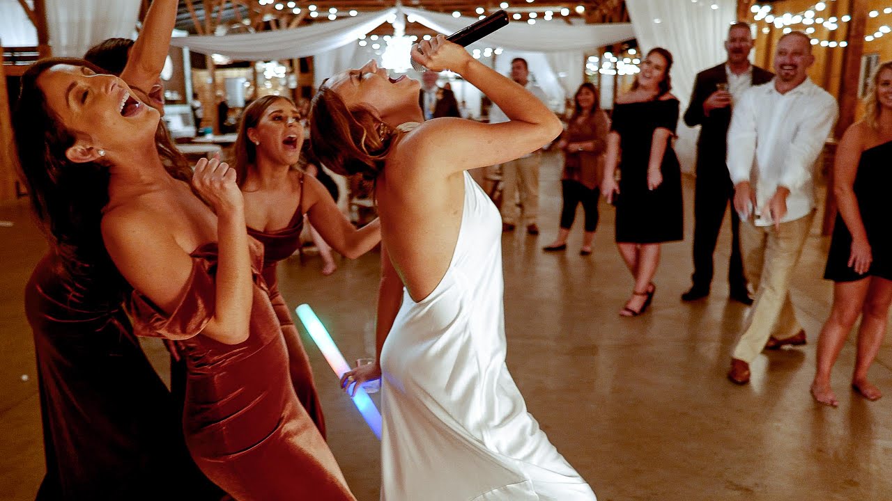 Gorgeous Bride Sings River Deep Mountain High to Shocked Groom