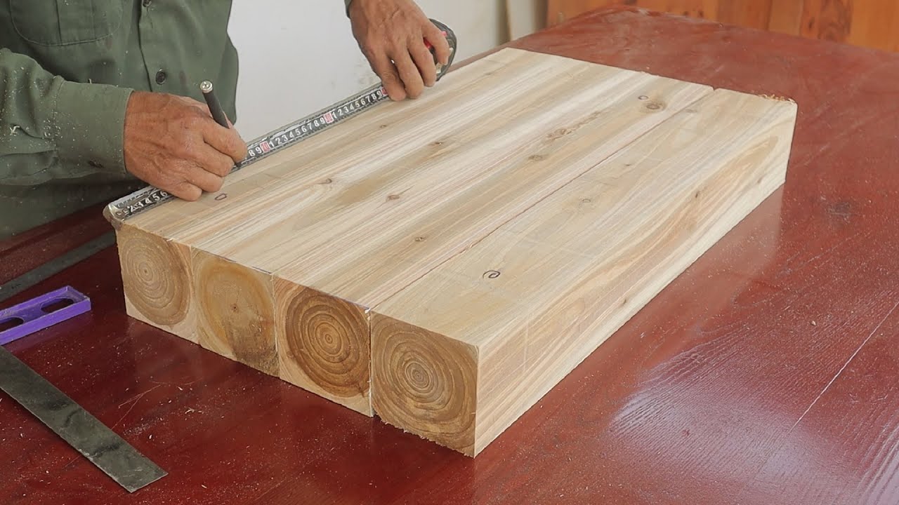 Inspiring Woodworking Design // Beautiful Japanese Style Dining Table Design From Solid Wood