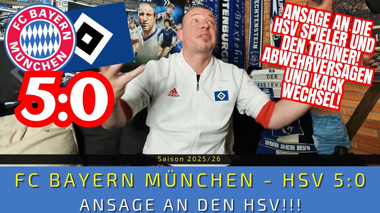 Bayern München - HSV 5:0 | ANSAGE an den HSV und den Trainer! ABWEHRVERSAGEN und SPÄTE WECHSEL!