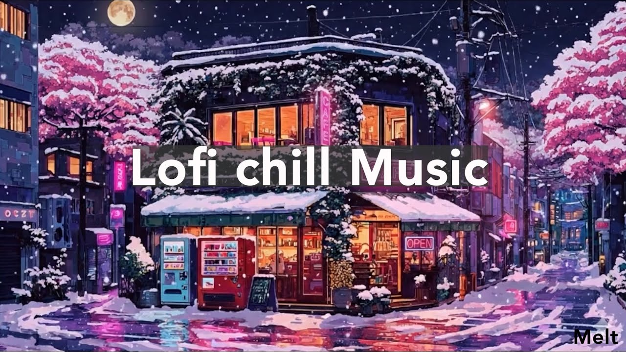POV: Вы одни в кафе наблюдаете за последним снегом зимы 🌸❄️ [Lofi / Relaxing Beats]