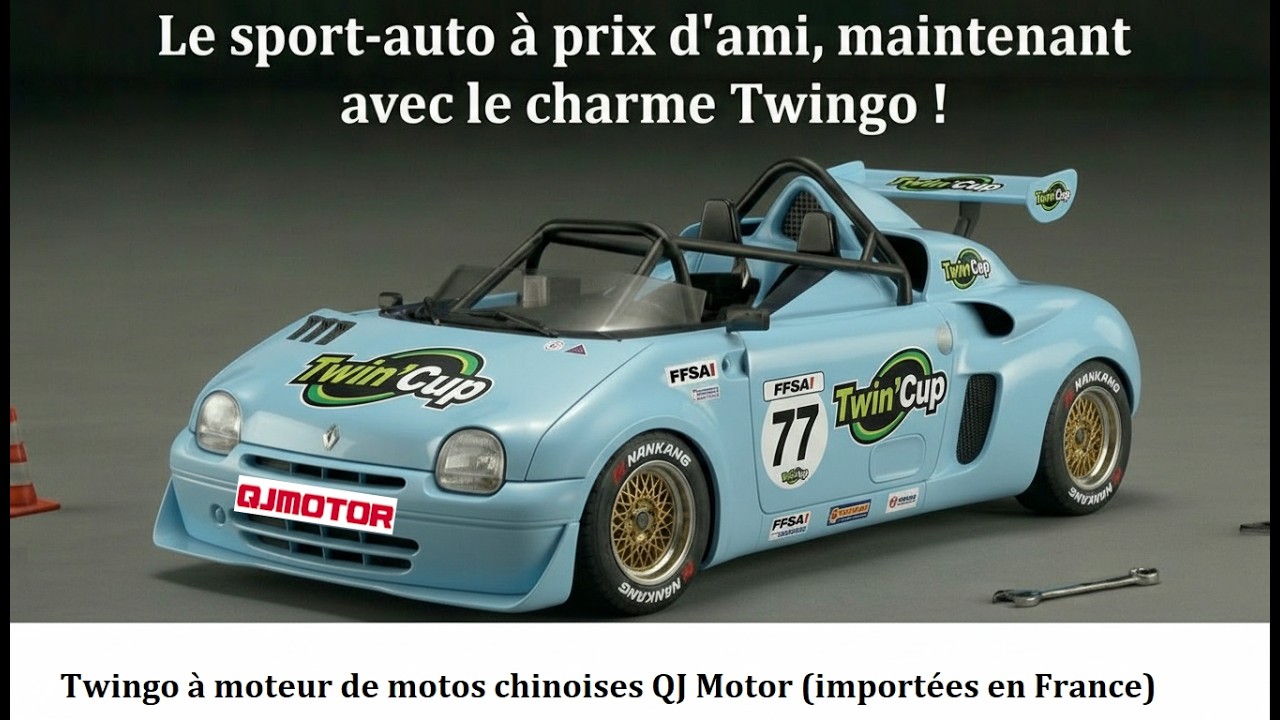 TWINGO à moteur de moto pour la Twin'Cup