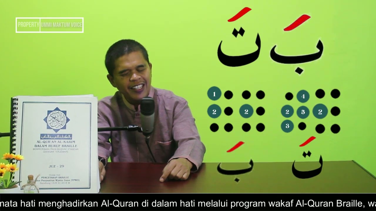 BELAJAR AL-QURAN BRAILLE LEBIH MUDAH | MENGENALI TANDA BACA PADA AL-QURAN BRAILLE